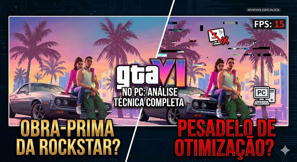 GTA VI no PC: Obra-Prima Visual ou Pesadelo de Otimização? A Análise Técnica Prévia